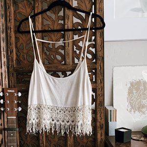 Lucy Love Macrame Crop Top